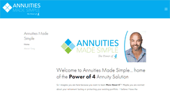 Desktop Screenshot of annuitiesmadesimple.com